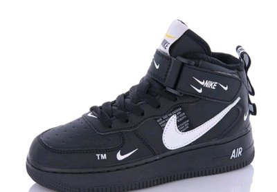 Хайтопы Nike черные еврозима, 32