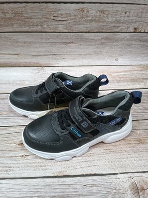 Кросівки сіро-чорні в сітку Clibee, 32