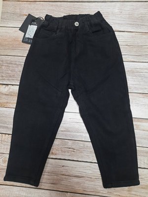 Штани джинсові, чорні, 104, 110